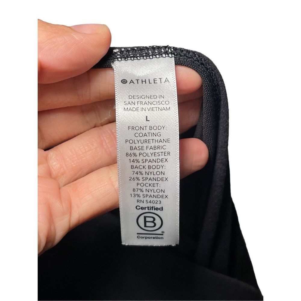 ATHLETA Delancey Shine Tight Black NWOT Size Large - Picture 7 of 7